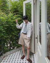 ピアリネンハーフパンツ