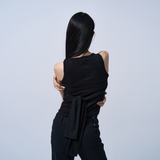 UNBALANCE TUBE TOP (BLACK)