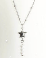 スターアンドパールネックレス/star and pearl necklace