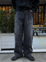 Double carpenter denim pants