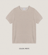 lay velour spring cut-off  short sleeve knit