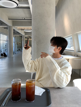 Glife Semi Overfit Round Knit