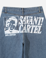 カルテルプリントデニムパンツ