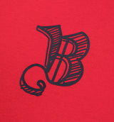 BBD スケッチロゴロングTシャツ (レッド)