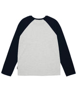 USAフラッグラグランロングスリーブTシャツ ネイビー
