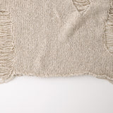 Loose drop label knit