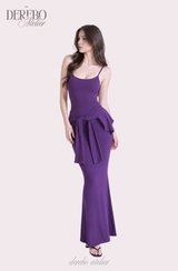 Violet Sleeveless Long Dress Cardigan Set (REGULAR)
