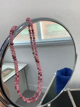 Flamingo Stone Dot Necklace