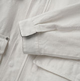 Mel pocket leather pointed work jacket