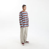 Striped Round Long Sleeve T-Shirts BR/SB
