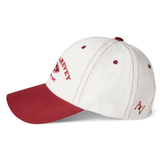 LE AREVEY ARCHIVE BALLCAP IVORY/BURGUNDY
