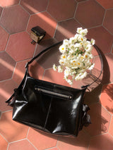 Pillow ribbon bag_black