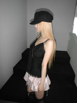 angular tweed hat 
