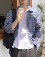 モネサマーチェックシャツ