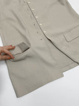 Momento Linen Long Vest