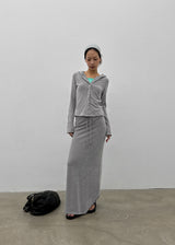 [MADE] Mibel Knit-like Maxi Long Skirt