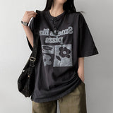 バード オーバーサイズ フィット フラワー ショートスリーブ Tシャツ