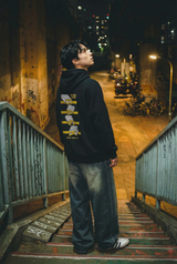 Never Look Back ヘビーウェイトピケフーディー 420g
