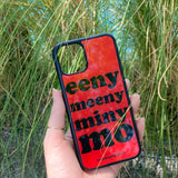 [MADE] イーニーミーニーマイニーモウグラスバンパーiPhoneケース - アップルレッドカラー