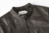 Bella leather jacket - brown 
