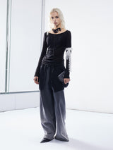 Emoha Angel Redemption 333 Asian Printed Tencel Micro-transparent Long Sleeve T