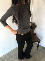 ベネット スリーブTシャツ [Charcoal]