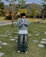 Flip Wide Denim Cargo Pants
