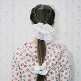 Lace scrunchie_mint cream