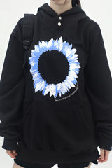 (Unisex) キアンフラワーフーディドTシャツ
