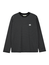 スターロゴストライプ'L/S（ブラック/グレー）