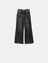 No.1019 noir boots cut denim PT