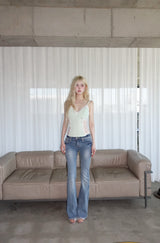 Pastel Mint Lace Sleeveless