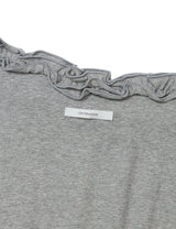 OFF-SHOULDER RUFFLE TOP(GREY)