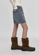 [B-DENIM] WASHING SHORTS 012 - BLUE