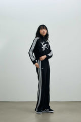 JOEL JERSEY TRACK PANTS / BLACK