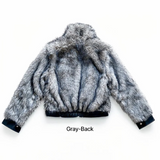 [F/W] High neck leather fur jumper(2color)