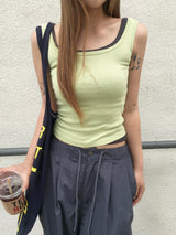 Archive Solid Matching Sleeveless Top (9c)