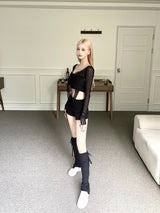  Drape flap short pt (4color)