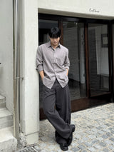 Bio cotton curved pants