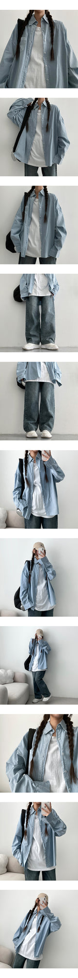 [M,L] Lamb's Pigment Boxy Shirt (5 colors)