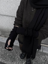 basic ribbed hand warmer (2color)