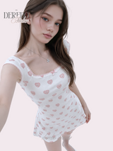 Keyring Love Heart Bustier Flare Dress