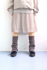 More cross checkered skirt
