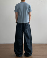 Mood Dark Blue Linen Pants