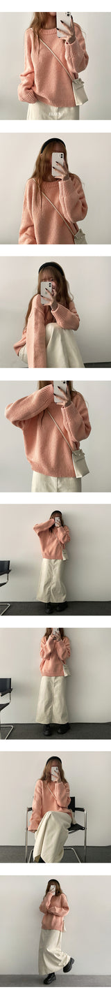 Tensi Thick Over Gradient Round Knitwear