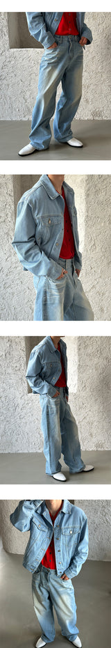 [PROMOTION] Washing denim trucker jacket (4color)