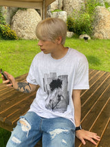 Rose Square Printing Short Sleeve T 2C