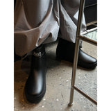 [HANDMADE] Round toe rain boots (250-280)