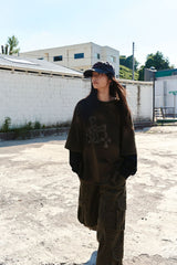 DAMAGE DOUBLE-LAYERED SLEEVE
