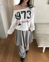 ベンキビンテージワンショルダースウェットシャツ